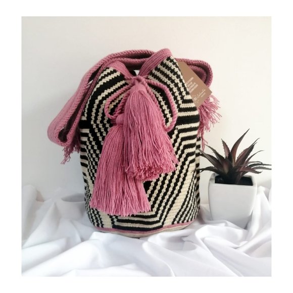 Striped Wayuu Bag